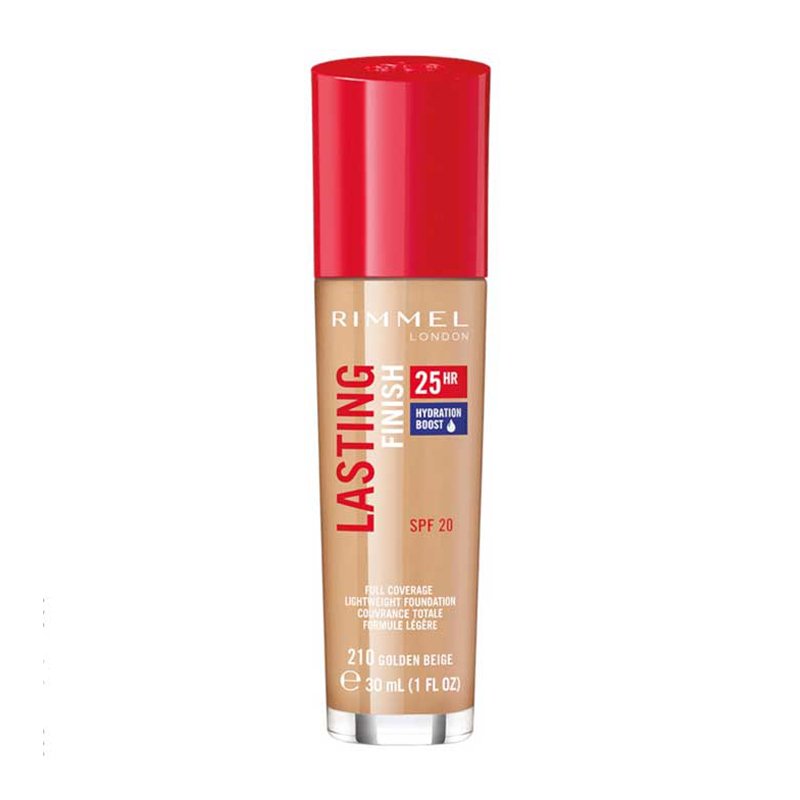Rimmel Lasting Finish 25H Foundation 210 Golden Beige 30ml