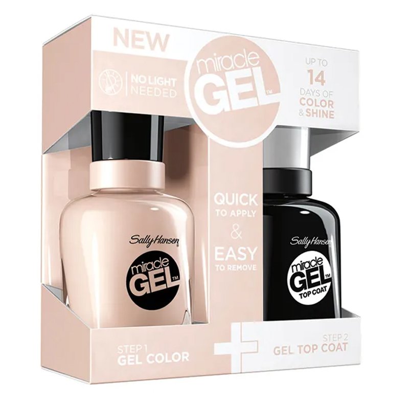 Sally Hansen Miracle Gel Kit Polish & Top Coat 201 Birthday Suit