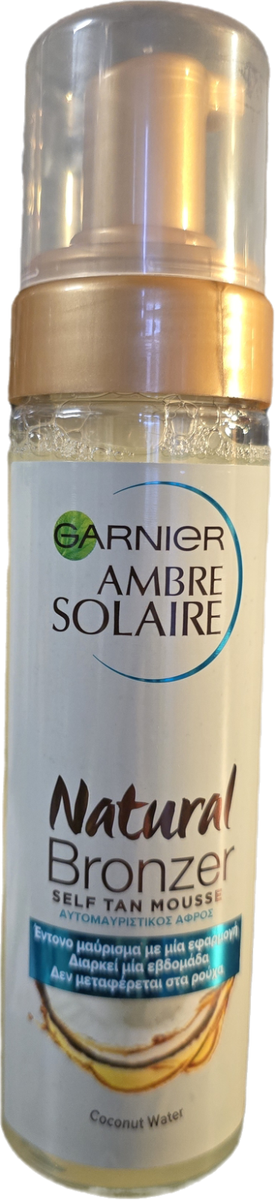 Garnier Natural Bronzer Self Tan Mousse With Coconut Water 200ml